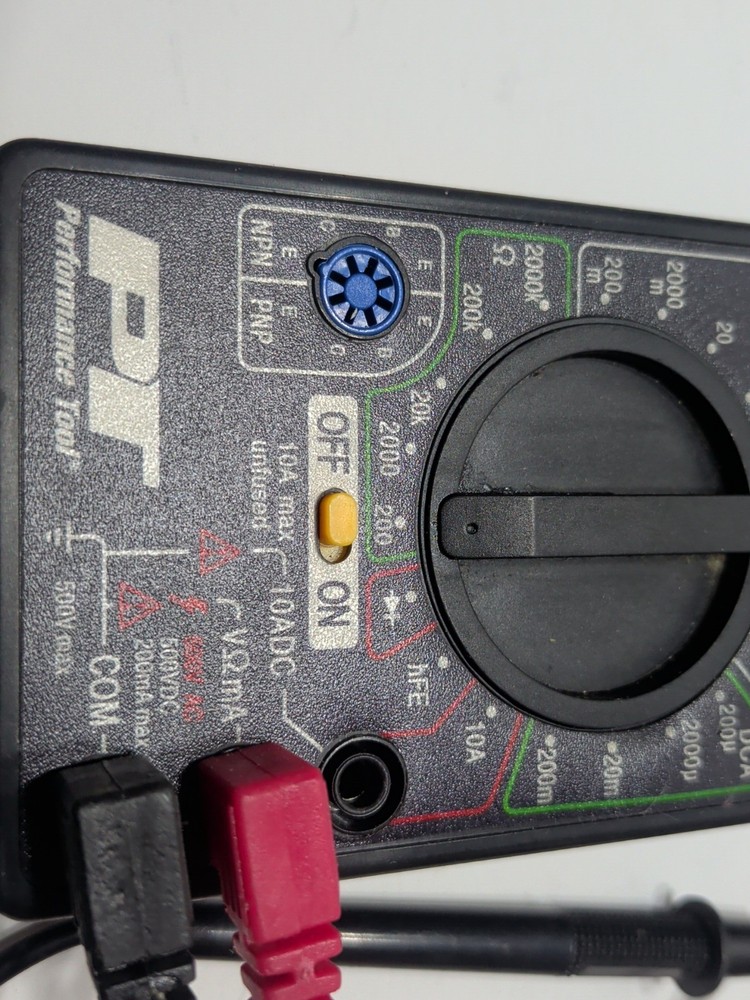 ✨WORKS✨ PT Performance Tool Digital Multi-Meter DCV, DCA