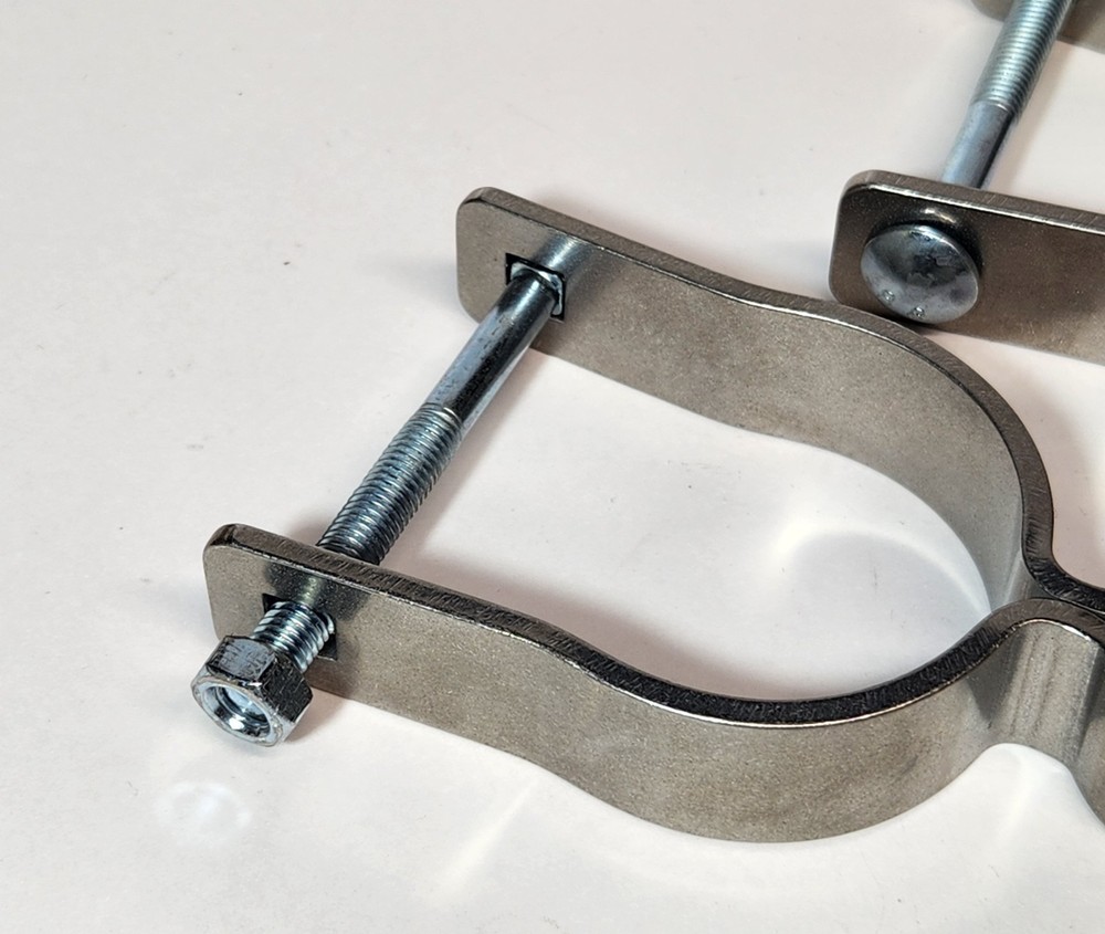 2 Pcs Chain Link Fence Gate Post Hinge for Outside Diameter Post/Pipe Pressed