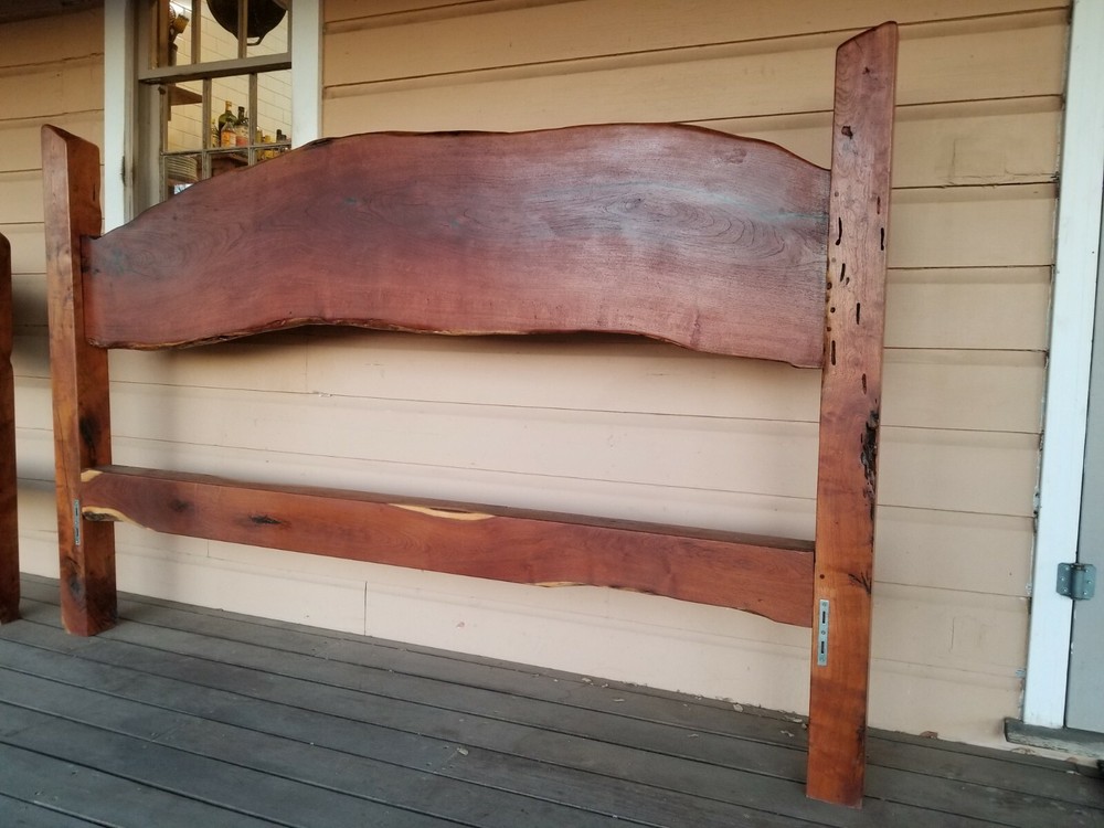 Custom Made King Sized Mesquite Bedframe Set