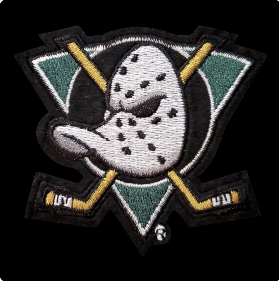 Anaheim Mighty Ducks Patch. Embroidered. Iron On Backing. 3"x2.5"