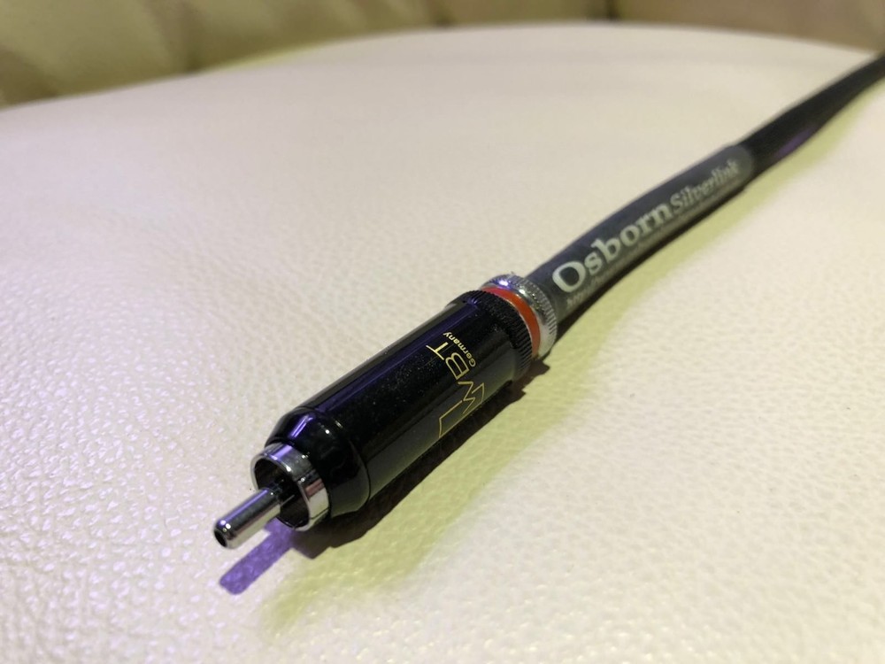 Osborn Loudspeakers Silverlink RCA Interconnects, 1 meter pair.