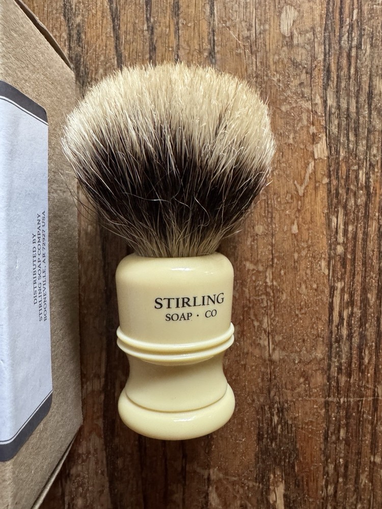 Stirling Soap Badger Shave Brush - 24mm White