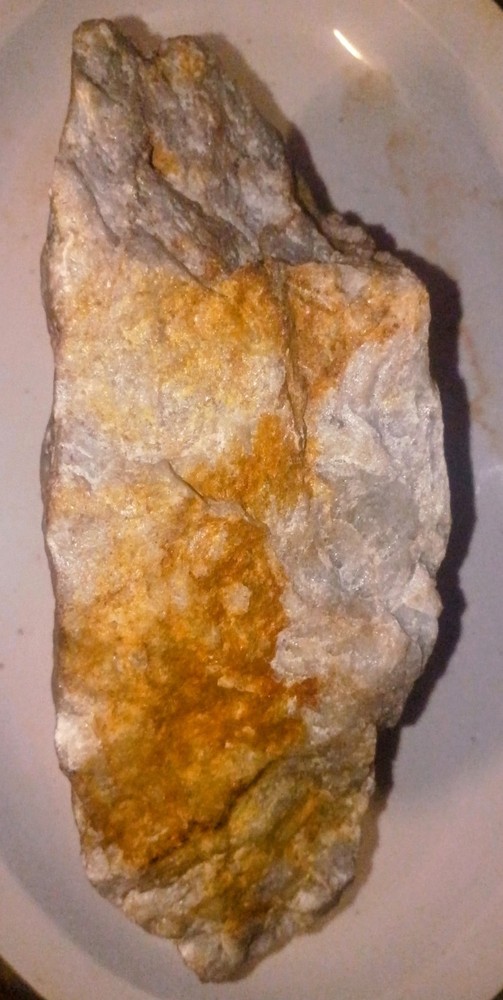 Beautiful 9.4 pound Raw Electrum Specimen in quartz