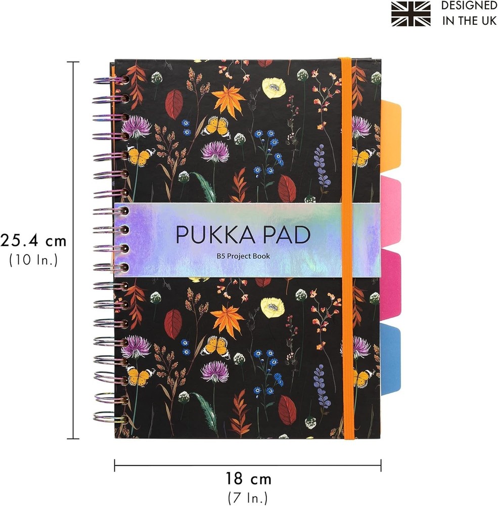 Functional 5 Subject Notebook Set - 3 Beautifully Designed Notebooks