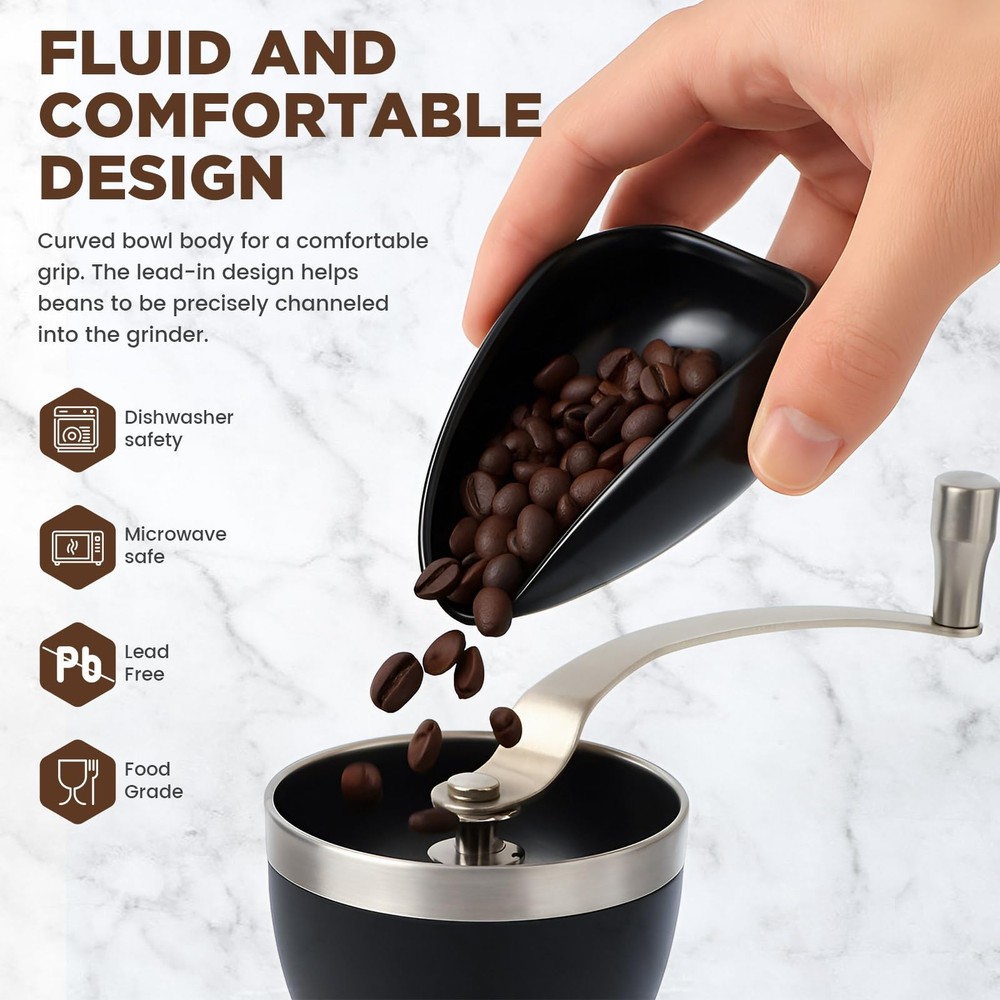Ceramic Coffee Bean Dosing Cup + Sprayer Gift Set, Spoon Rest, Mini Coffee Sp...