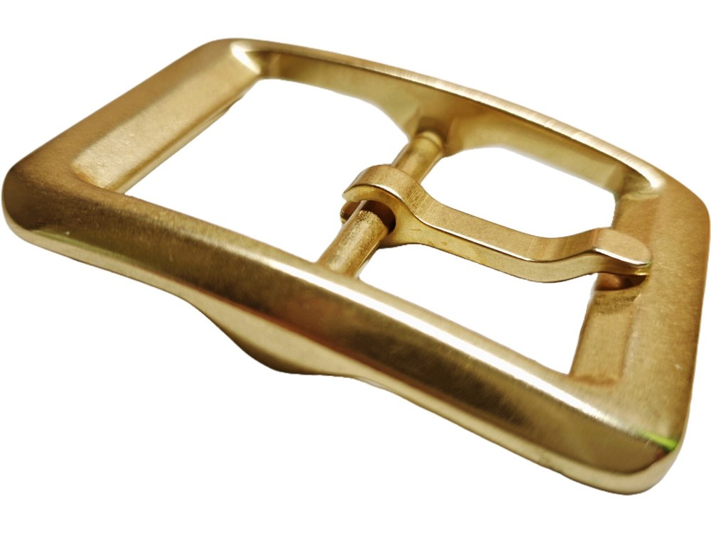 rectangle solid brass belt buckle loop connection set replacement 40mm