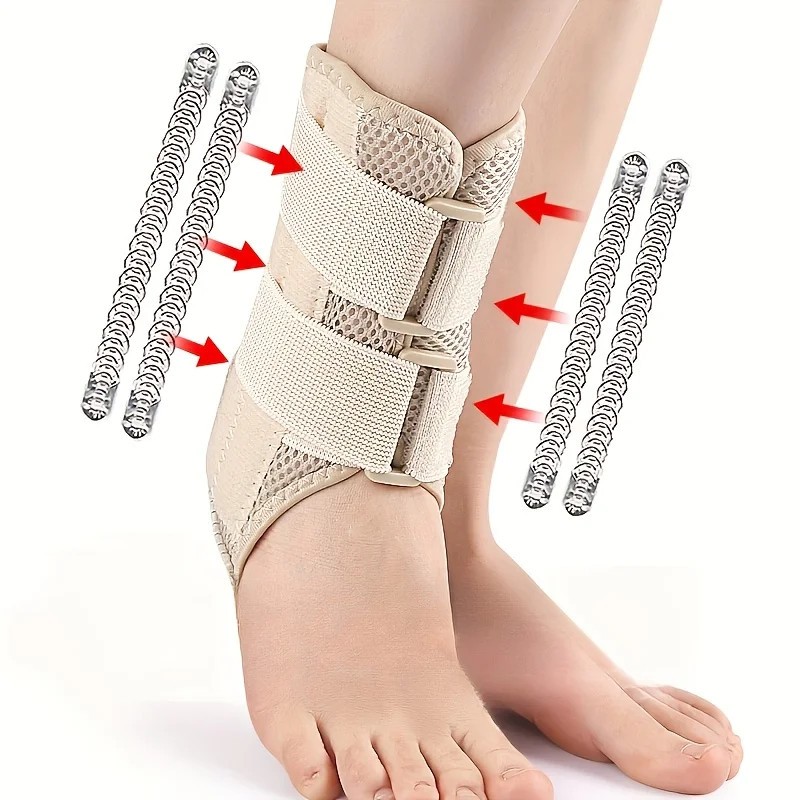 Spring Bar Sports Ankle Support Elastic Adjustable Double-sided Support Compress