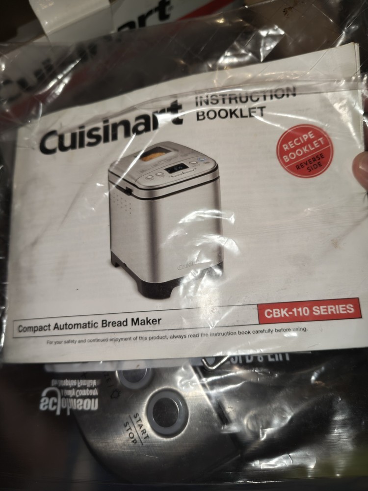 Cuisinart CBK-110P1 Silver Automatic Bread Maker Gently Used Tested