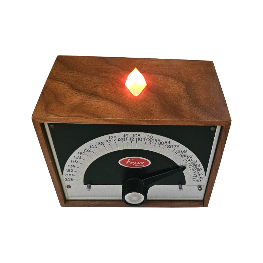 Franz Electric Metronome Model LM-FB-5 Solid Walnut Case