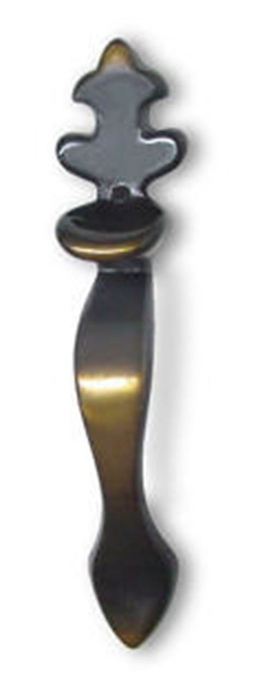 (AS-IS) 3" Cabinet Pull With Thumb Rest Antique Brass