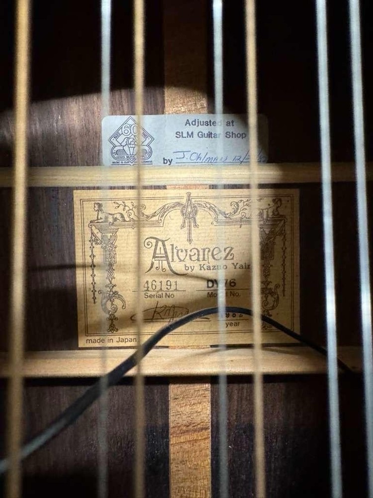 Vintage Alvares Acoustic Guitar 6 String