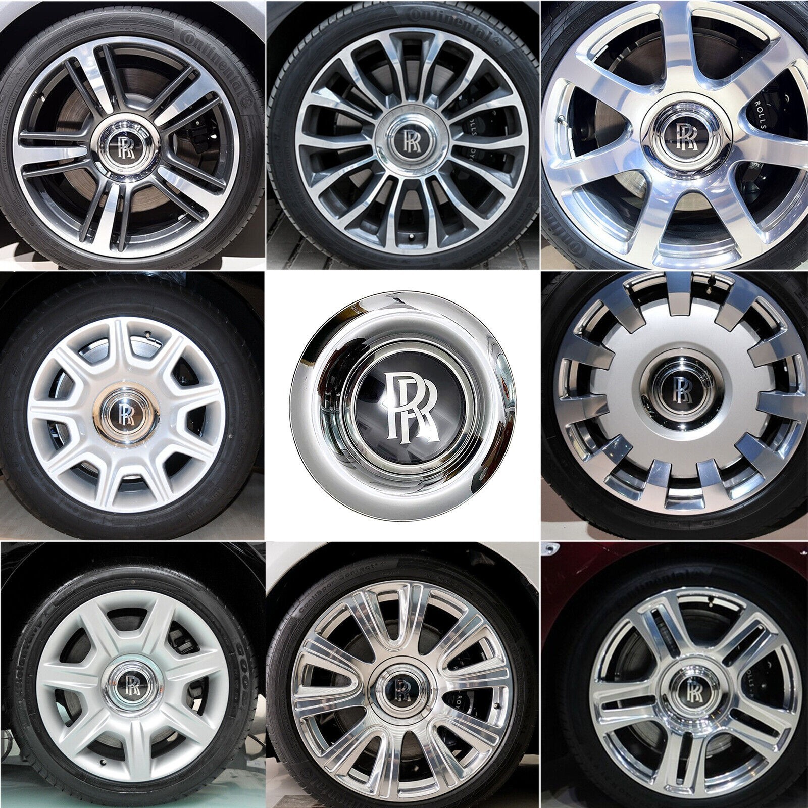 Rolls-Royce Centre Hub Cover Chrome For Rolls-Royce Ghost WRAITH DAWN