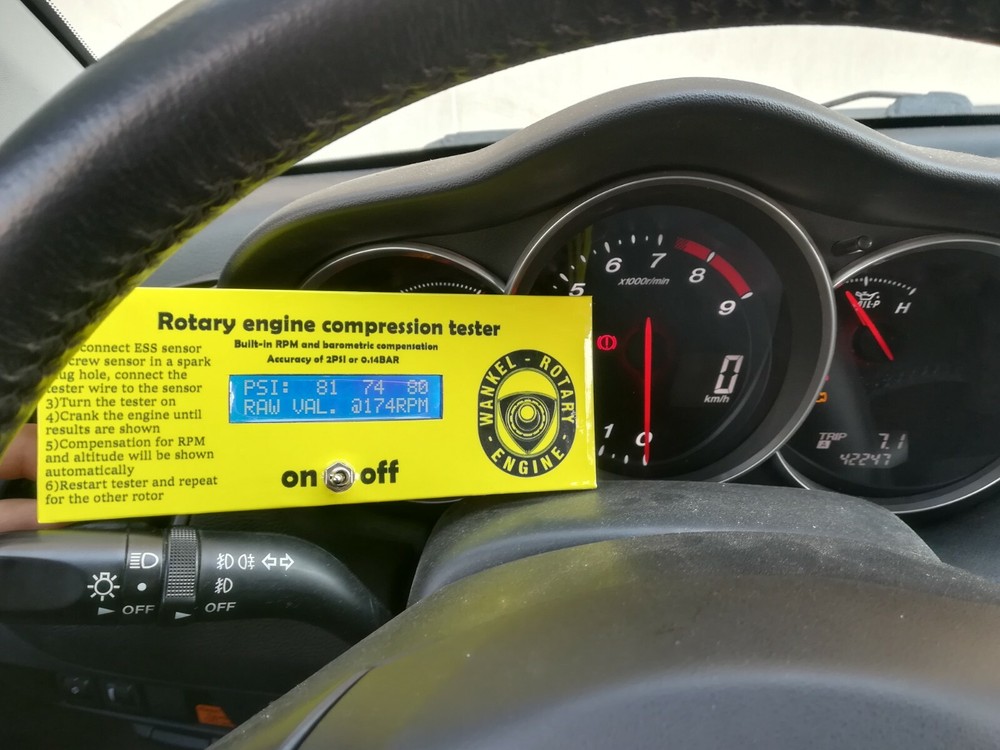 Rotary Engine Compression Tester MAZDA RX8 RX7 13B 12A 20B