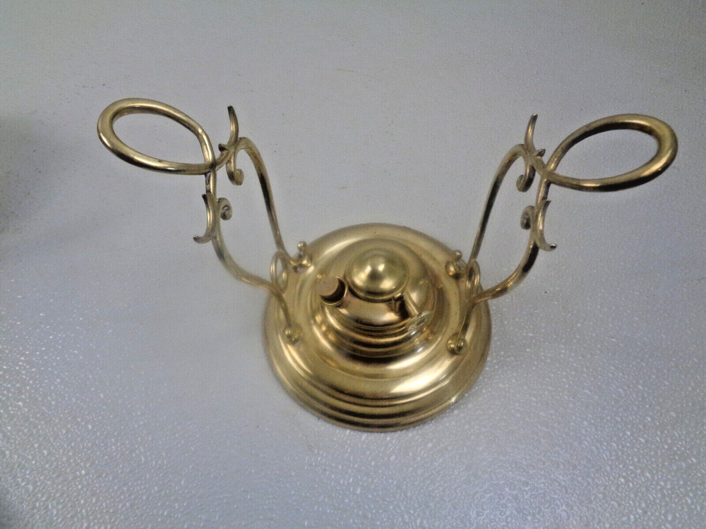 Antique Rare G.D. Trademark Brass tilting Teapot with warmer