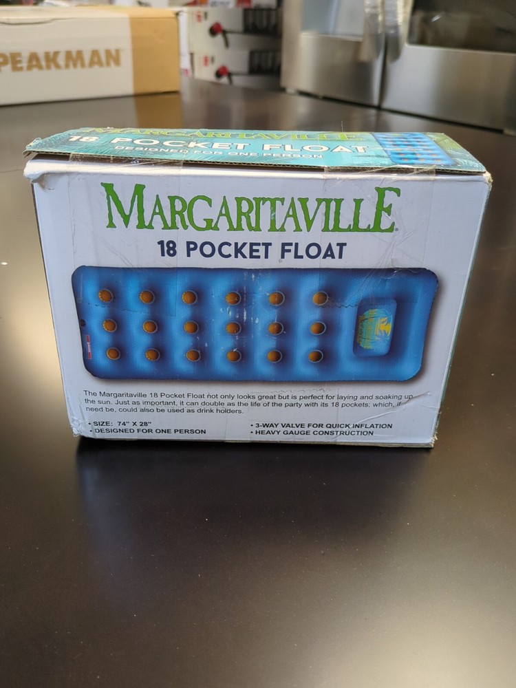 Margaritaville 18 Pocket Float It’s 5 O’clock Somewhere Pool Water Float F235