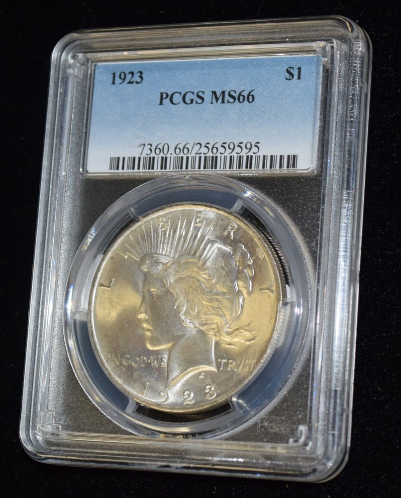 1923 P PCGS MS66 $1 Peace Dollar