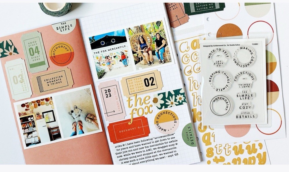 Studio Calico - Common Ground Traveler’s Notebook Kit - Scrapbook Kit