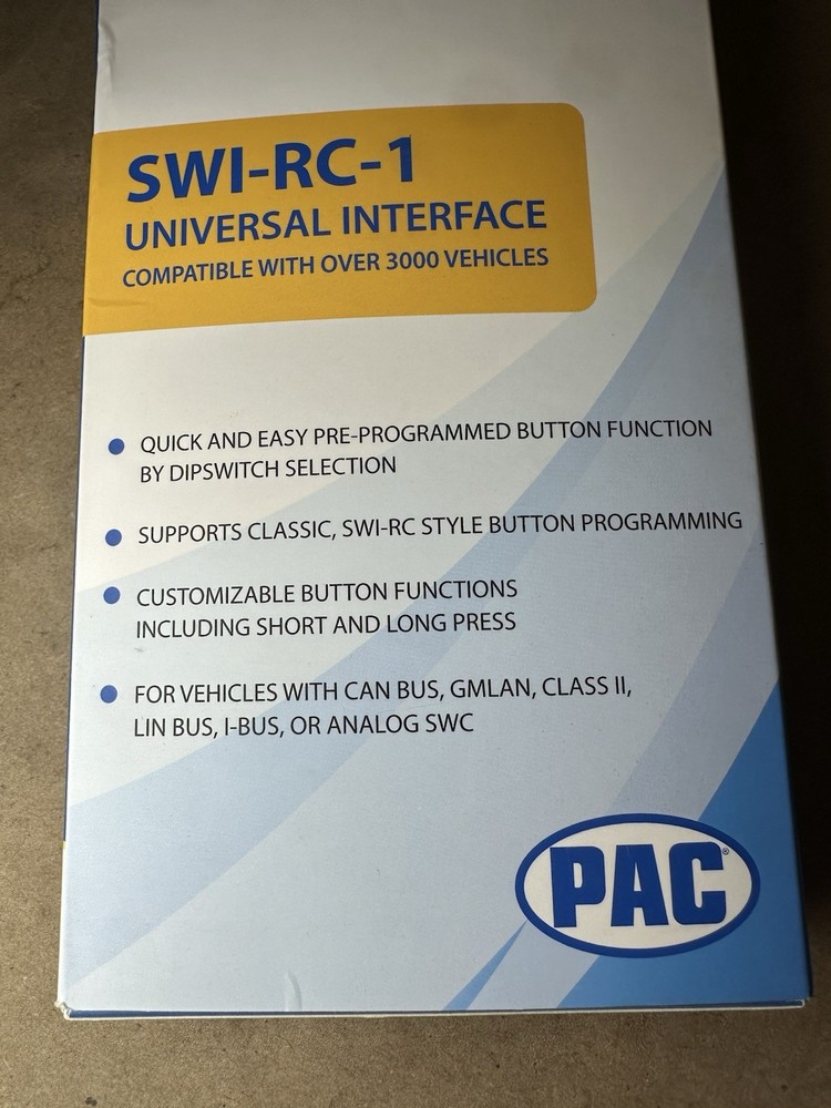 PAC SWI-RC1 Steering Wheel Control Interface