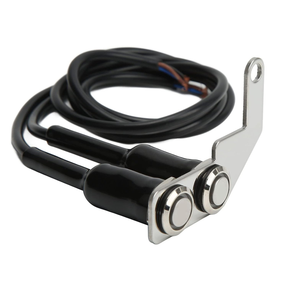 Motorcycle Handlebar Switch LED ON/OFF Headlight Fog Light - Stainless Bracket