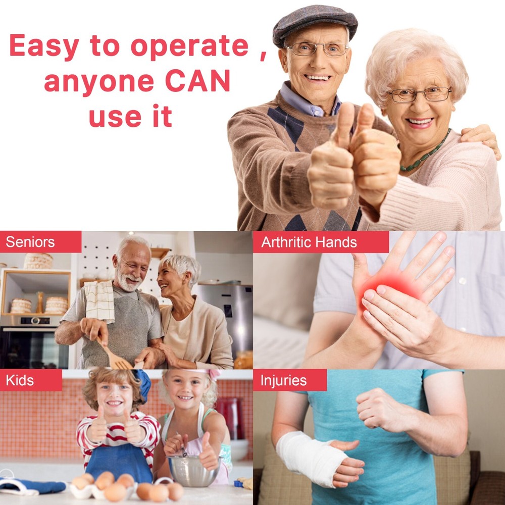 Electric Can Opener Smooth Edge Rechargeable Practical Kitchen Gadget Arthritis