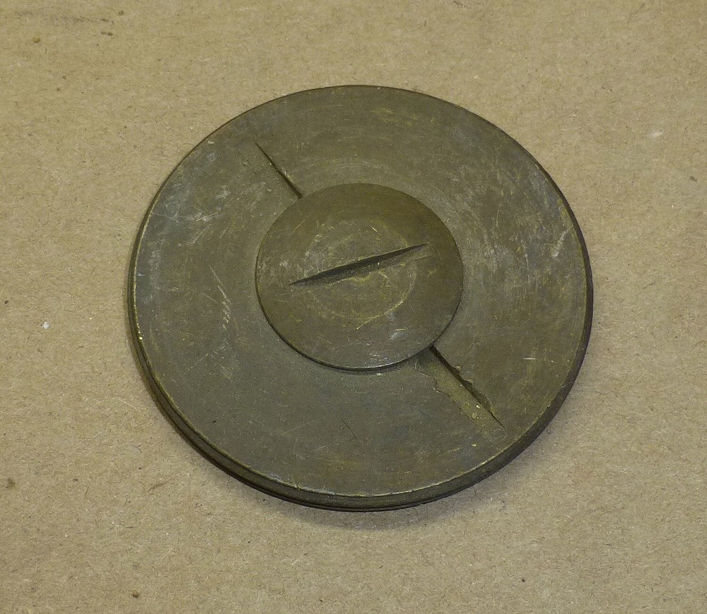 Brass Floor Plate Plug Insert Electrical Box threaded 1/2" threads