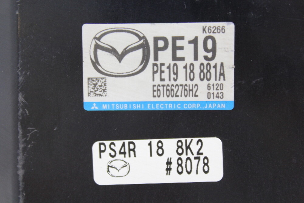 14 Mazda 3 PE19 18 881A Computer Brain Engine Control ECU ECM EBX Module