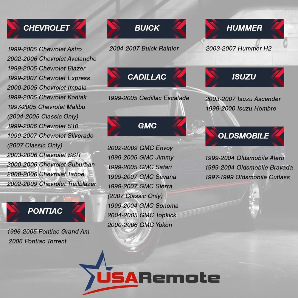 Keyless Entry Remote Fob + Ignition Key