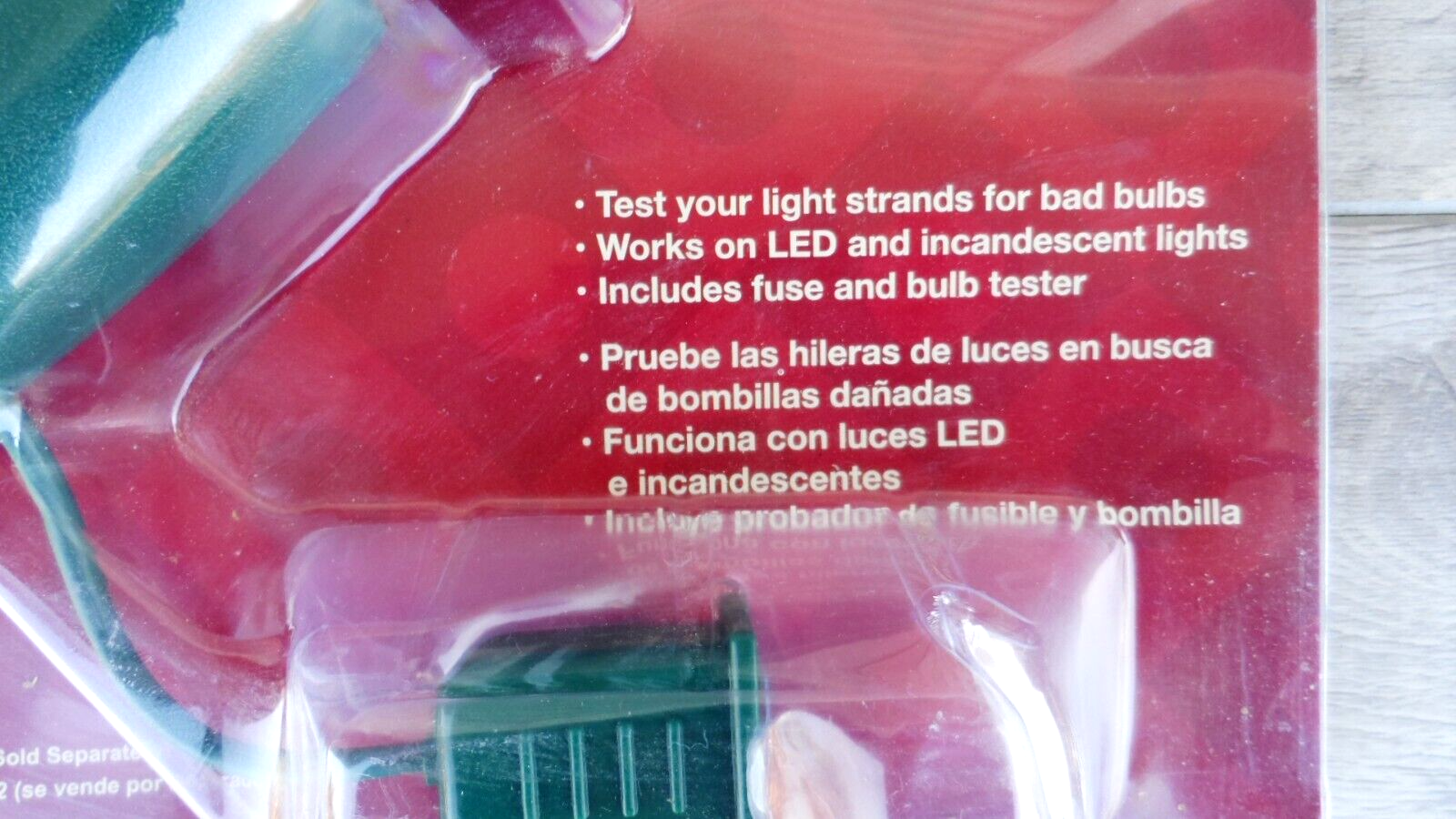Light Tester for LED and Incandescent Lights Holiday Light Tester 1295315
