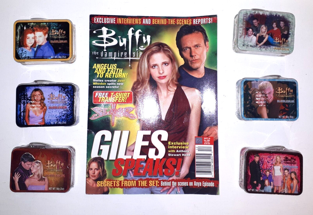 Buffy Bubblegum Mini Tin Lunch Boxes and Magazine