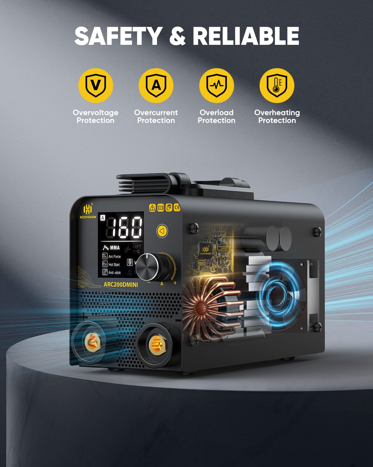 120A Portable mini Stick Welder 2-IN-1 Lift TIG Stick Welder 110V New Household