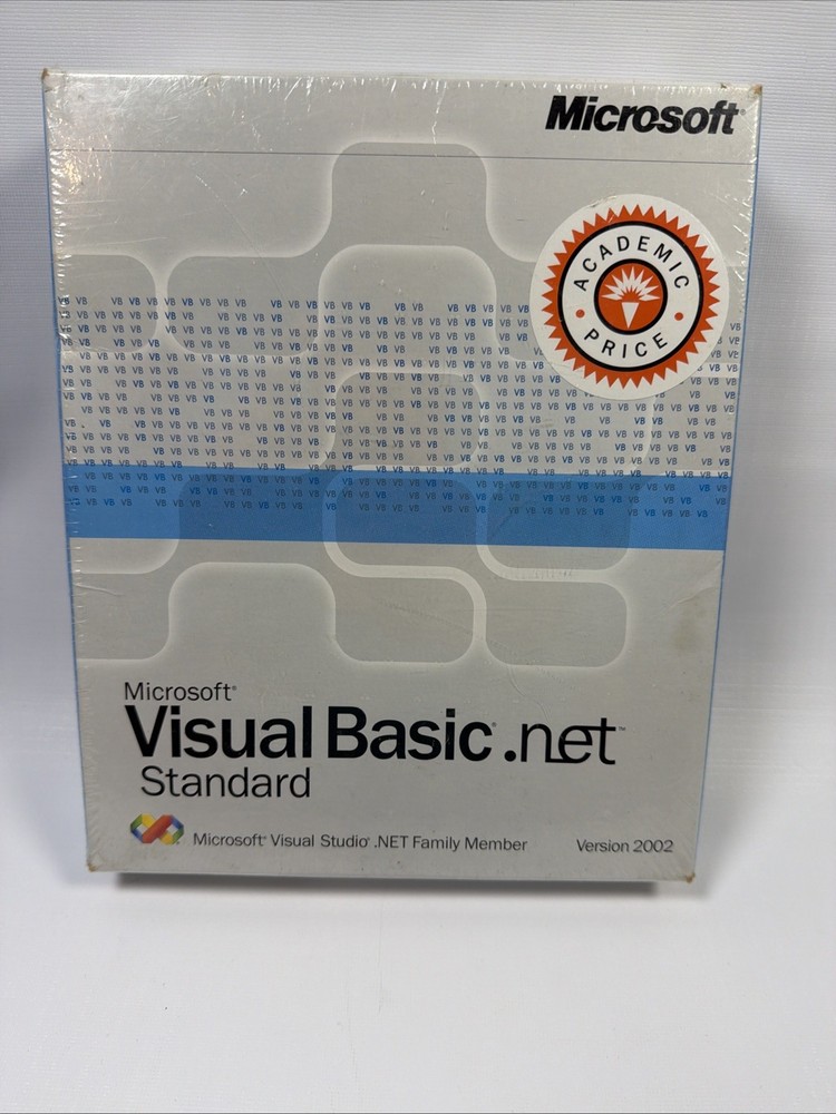 Microsoft Visual Basic .NET 2002 (Retail) (1 User/s) - Full Version for Windows