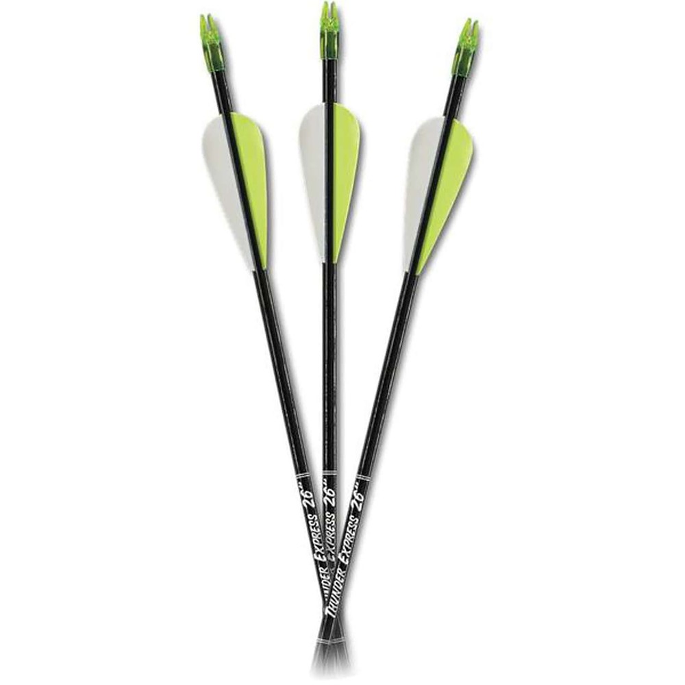Carbon Express Thunder Express 26" Arrows 3-Pack - Black