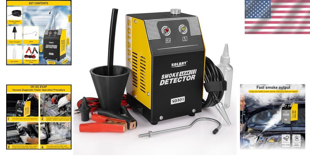 Multi-Functional Automotive Leak Detector - Built-in Air Pump, Quick Diagnostics