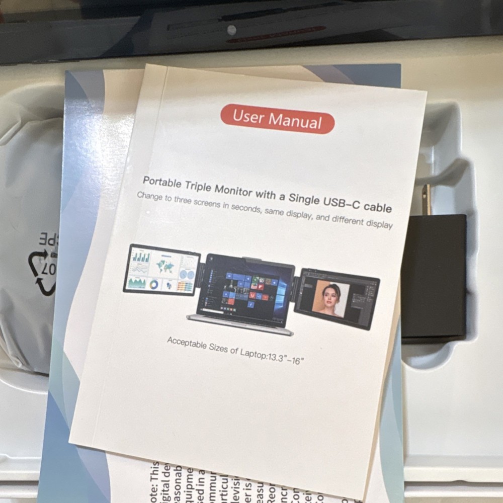 Tablet with Accessories in Original Box, Bluetooth keyboard and mouse included