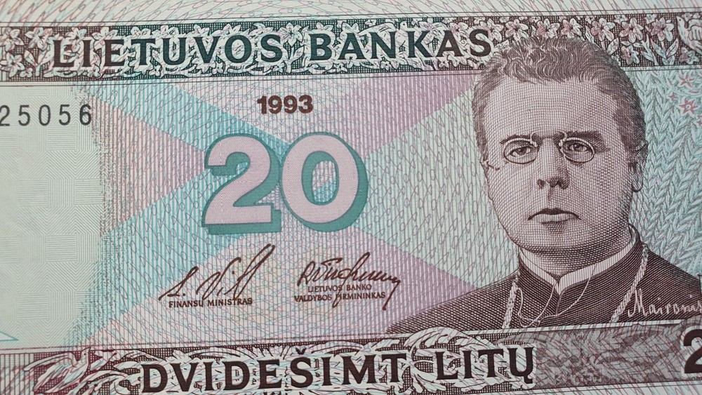 LITHUANIA 20 litu 1993, P-57, UNC
