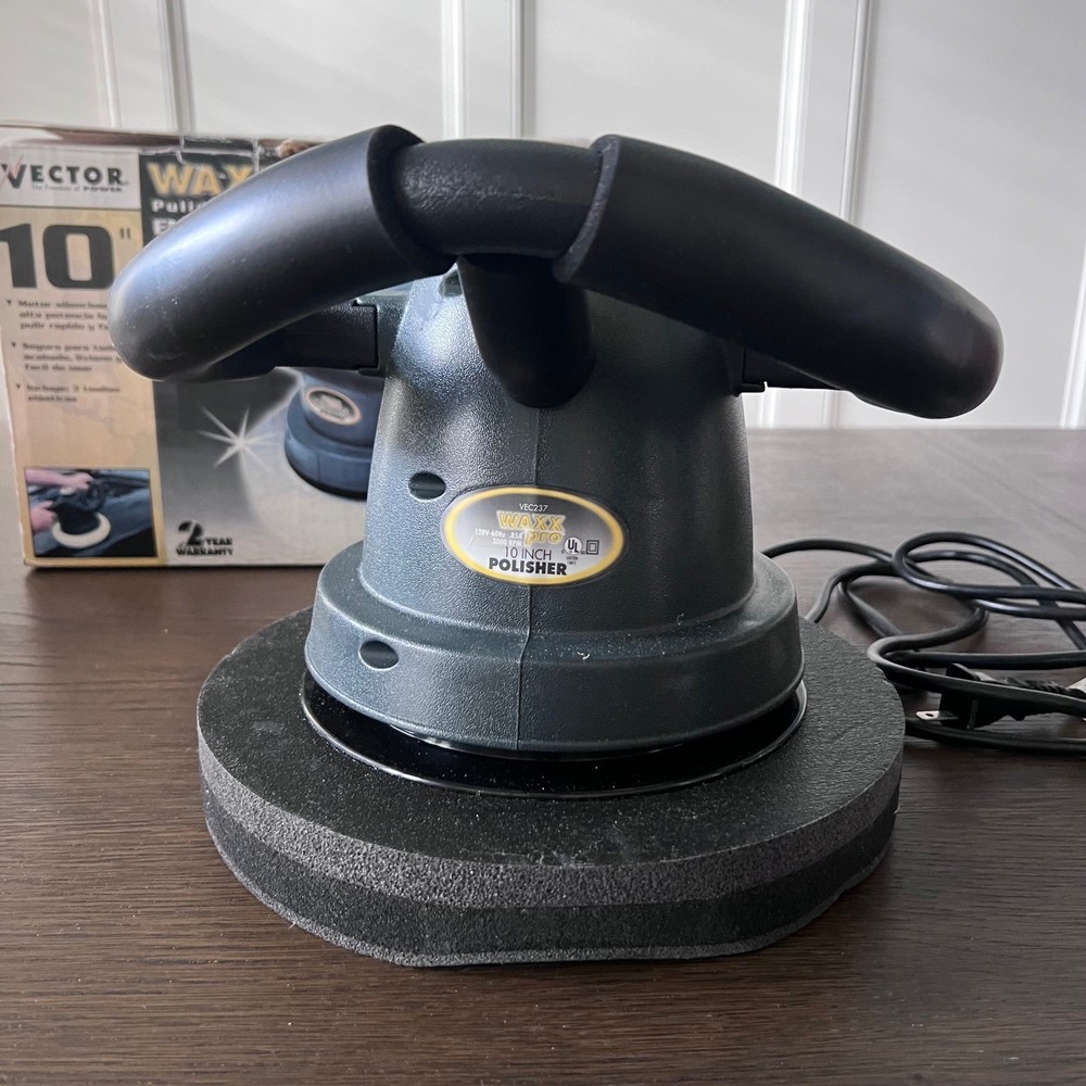 Vector WaxxPro VEC237 10 Inch Orbital Waxer Polisher Car Buffer with One Bonnet