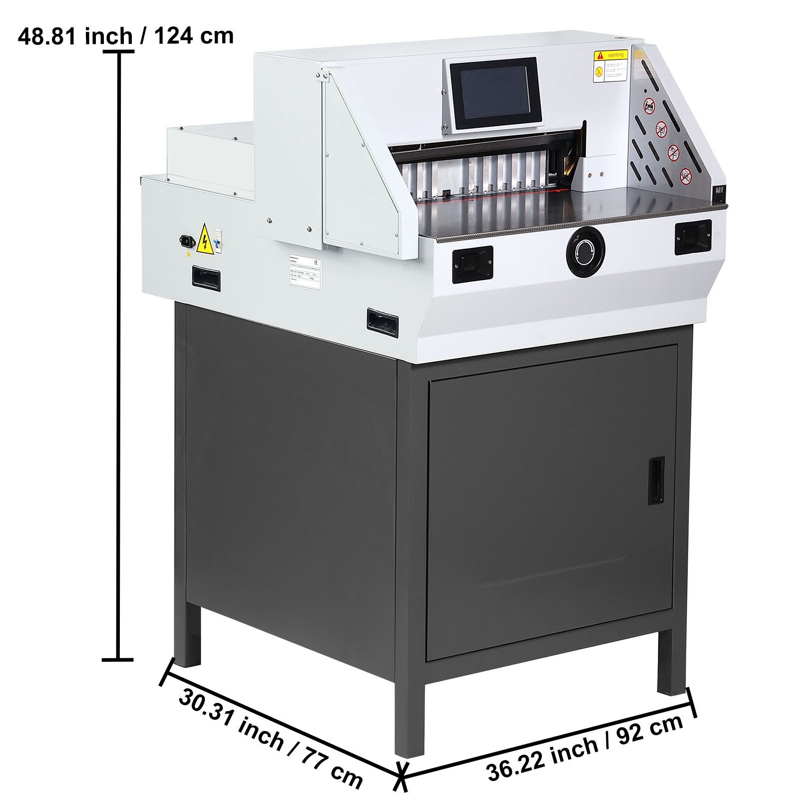 Electric Paper Cutter 19" Cutting Width 3.14" Thickness 7" Touchscreen