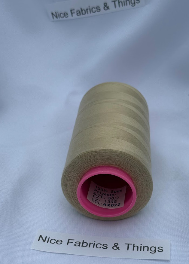 50 Spools -Sand AX622 Multi Purpose Sewing Thread