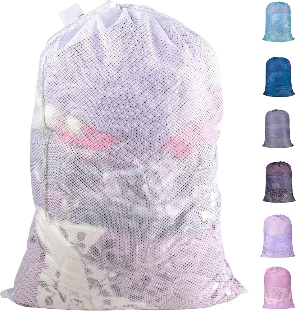 Extra Heavy Duty Lar Diond Mesh Laundry Bags with Dstring