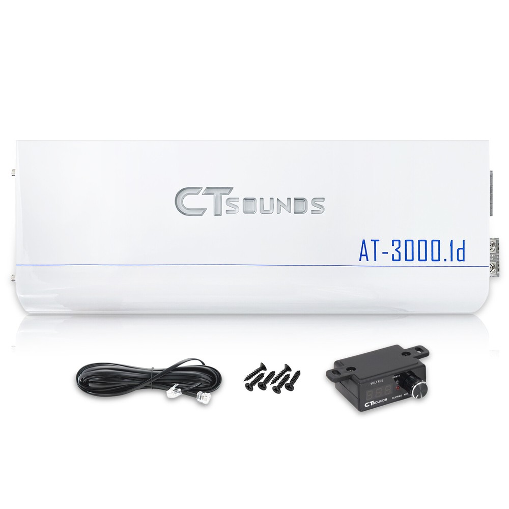 CT Sounds ATv2-3000.1d 3500 Watt Strappable Class D Car Monoblock Amplifier