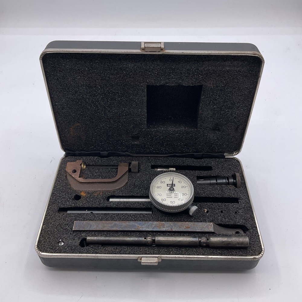 Lurkin Model 299 Dial Test Indicator With Case - Grad. 001, Range .200