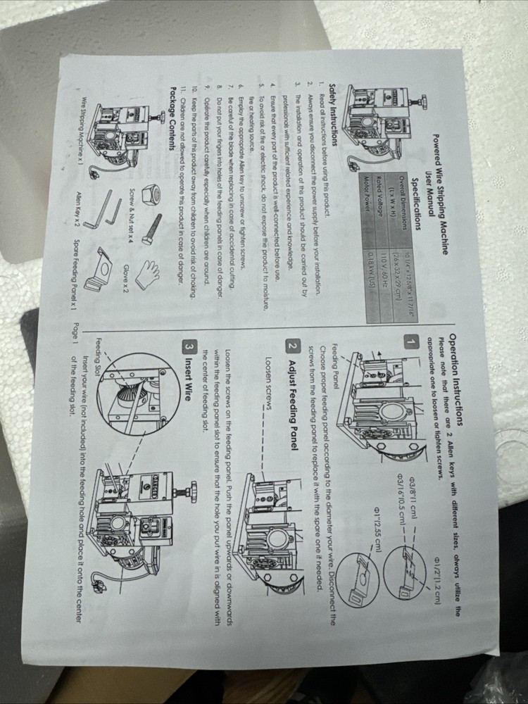Small Pulling Horizontal Wire Stripping Machine with Motor Scrap Copper Wire