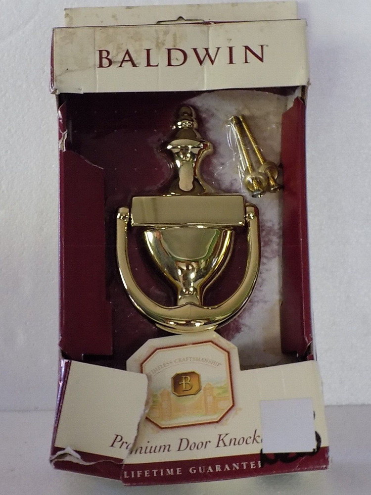 Baldwin Premium Colonial Brass Door Knocker