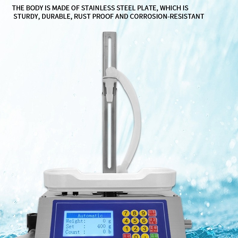 Automatic Liquid Filling Machine Digital Control Bottle Filler Adjustable 3000g