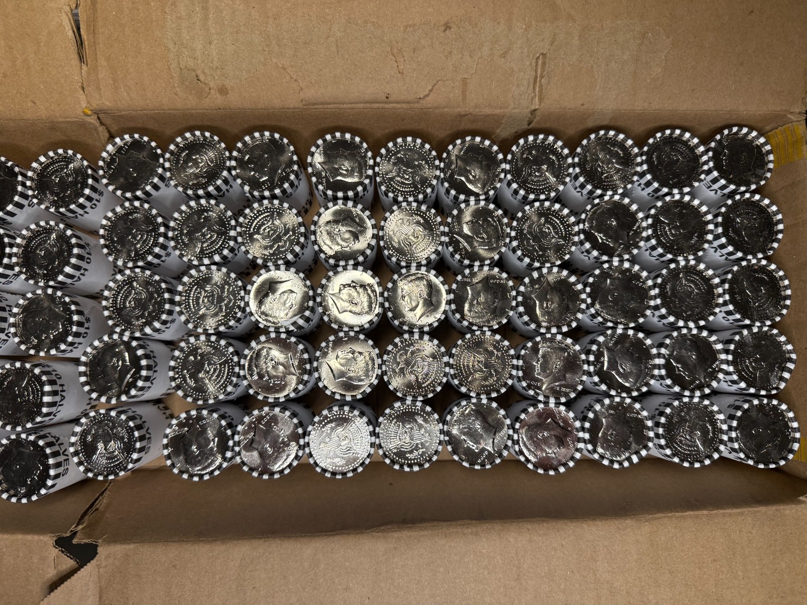 2025-D Kennedy Half Dollar Roll $10 BU Bank Wrapped – Last Year Before 2026