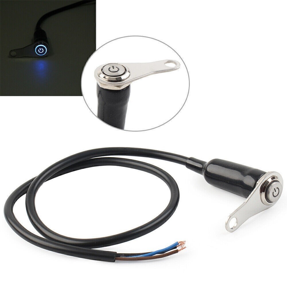 ON/OFF Handlebar Mount Push Button 12V Headlight Fog Light LED