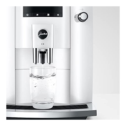 Jura E4 Automatic Coffee Machine Piano White