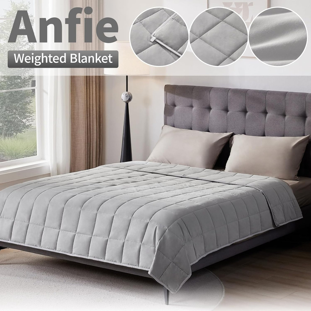 Cooling King Size Weighted Blanket 20lbs - Ultra Soft & Machine Washable