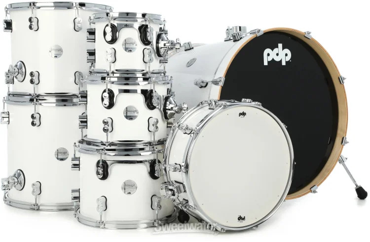 PDP Concept Maple 7-piece Shell Pack - Pearlescent White