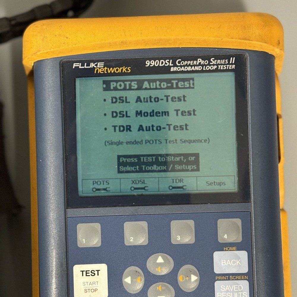 Fluke Networks 990DSL CopperPro II Loop Tester TDR